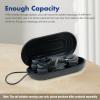Hearprotek Earplug Cases, Portable Earplug Holder, Mini Storage Case Earbud Plug Organizer Ear Plug Case Durable Small Carrying Case for Travel, Business Trip (Black) view 2