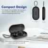 Hearprotek Earplug Cases, Portable Earplug Holder, Mini Storage Case Earbud Plug Organizer Ear Plug Case Durable Small Carrying Case for Travel, Business Trip (Black) view 3
