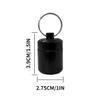 2pcs Portable Pill Container Keychain Pill Holder Medicine Organizer,Aluminium Alloy Round Pill Box Organizer for Outdoor Travel Camping view 4