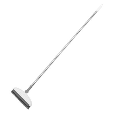 PRETYZOOM Flexible Neck Floor Brush Hard Bristle Bathroom Floor Brush Kitchen Cleaning Tool Water Stain Scrubber