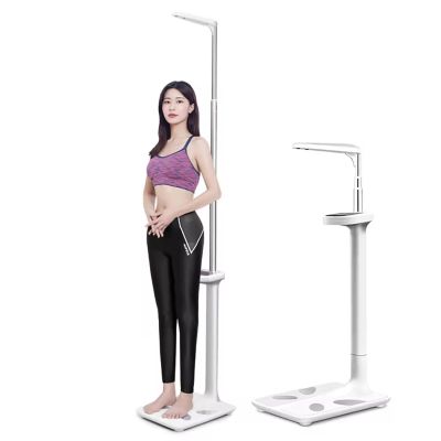 caulo Height and Weight Scale with App,LCD Display 200kg Body Fat Analyzer Digital Scale for Weight/Height/Obesity Value/BMI Measurement