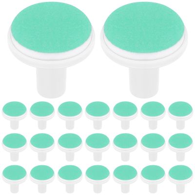 MUSISALY 24pcs Electric Nail Trimmer Pads for Safe Replacement Grinding Heads for Electric Nail File for Boy Girl Toddlers Easy to Install Use Sandpaper Material