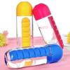 2 in 1 Pill Box Cup Organizer with Water Bottle, 7 Day Pill Organizer Case, 600 ML Daily Medicine Storage Box and Bottle Combination, Medication Cup Holder for Sport Travel view 3