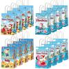 24PCS July Christmas Party Favor Bags Christmas Tropical Party Disposable Treat Bags with Handles Hawaiian Gift Bags for Summer Christmas Theme Hawaiian Beach Birthday Party Decorations Supplies view 1