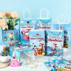24PCS July Christmas Party Favor Bags Christmas Tropical Party Disposable Treat Bags with Handles Hawaiian Gift Bags for Summer Christmas Theme Hawaiian Beach Birthday Party Decorations Supplies view 4