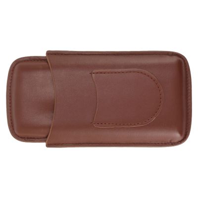 3-Piece Cigar with Cigar Cutter Pocket Leather Cigar Holder Portable Organizer for Outdoor Use Cigar Holder Cigar (Brown)