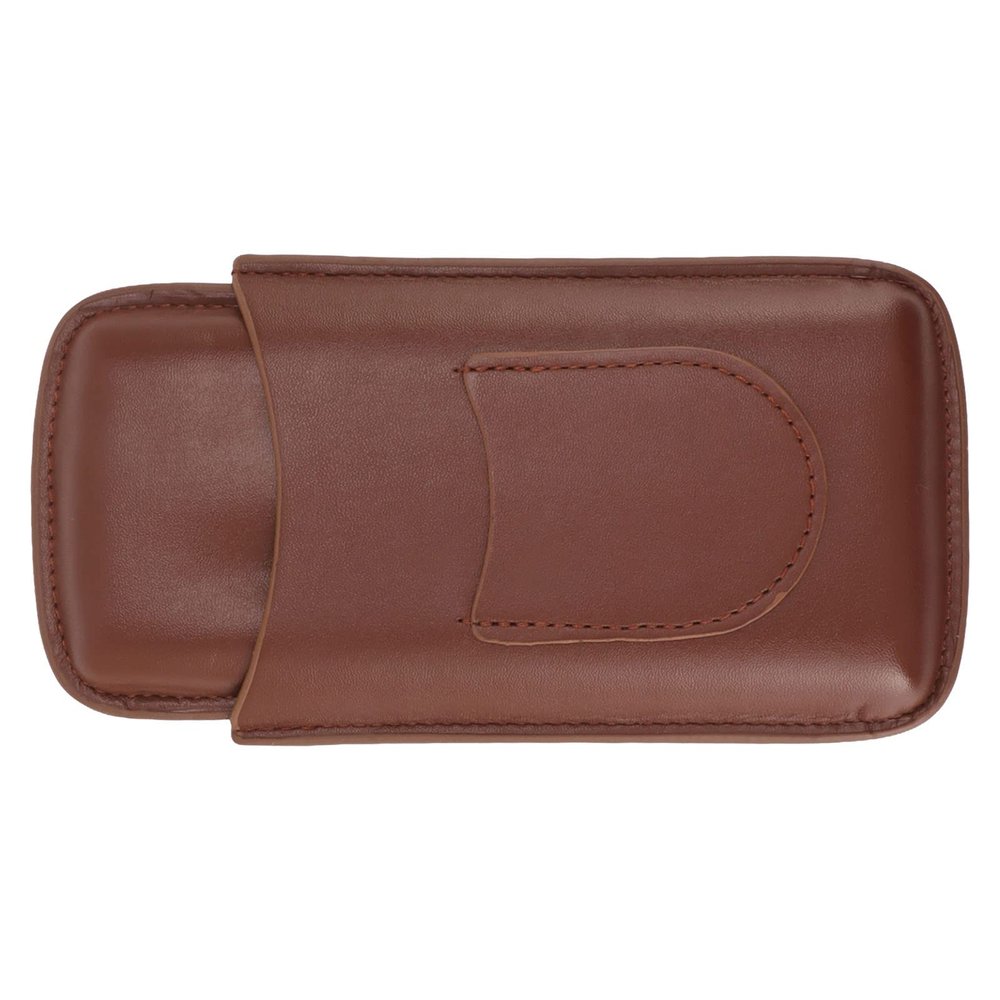 3-Piece Cigar with Cigar Cutter Pocket Leather Cigar Holder Portable Organizer for Outdoor Use Cigar Holder Cigar (Brown)