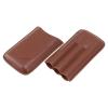 3-Piece Cigar with Cigar Cutter Pocket Leather Cigar Holder Portable Organizer for Outdoor Use Cigar Holder Cigar (Brown) view 2