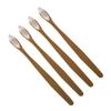 COLLBATH 4pcs Natural Bamboo Toothbrushes Ergonomic Handle Travel Home Use Soft Bristles for Gentle Cleaning Biodegradable Toothbrush view 1