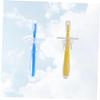 COLLBATH Training Toothbrush Set for Toddlers 2pcs Silicone Brush Gentle Bristles view 2