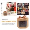 Beavorty 6pcs Cardboard Boxes Bow Decor for Candy Cookies and Desserts for Weddings Birthdays and Special Occasions Kraft Paper view 2