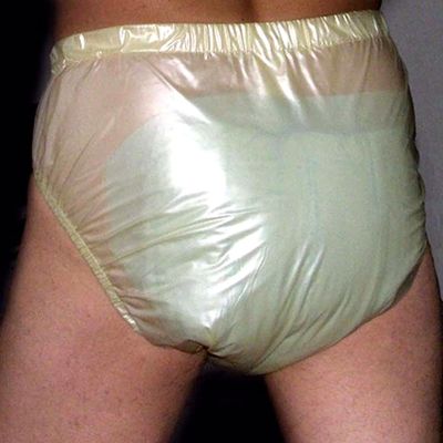 TOVCHEI 2 Pack Adult Pull on Plastic Pants, Anti-Side Leakage Incontinence Safety Pants, Waterproof Quiet Diaper Covers,2 Pack,XL