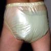 TOVCHEI 2 Pack Adult Pull on Plastic Pants, Anti-Side Leakage Incontinence Safety Pants, Waterproof Quiet Diaper Covers,2 Pack,XL view 1