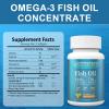 AMORNING Fish-Oil Omega3-Fatty Acids-Supplement Small-Softgels - 180Count 1440mg for Healthy Heart Brain Eyes Support High EPA DHA Easy to Swallow view 2