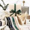 Personalized Ribbon,Custom Satin Ribbon with Name Customized Logo Printed Decoration Ribbon Personalized Wedding Gift Wrapping for Baptism Funeral Crafts Flower Bouquet Ribbon 100yard (32mm) view 2