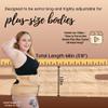 Sentre Plus-Size Castor Oil Pack Wrap, Adjustable Straps for Sizes L-5X (up to 67in), Organic Cotton Flannel Interior, Leak-Resistant Exterior, Machine Washable (Khaki) view 3