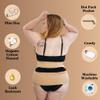 Sentre Plus-Size Castor Oil Pack Wrap, Adjustable Straps for Sizes L-5X (up to 67in), Organic Cotton Flannel Interior, Leak-Resistant Exterior, Machine Washable (Khaki) view 4