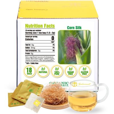 Soilmount - Corn Silk Tea - |Corn Stigma Tea|Yu mi xu|| | - Pure Herbal Tea - Natural, Organic, Non-GMO, Clean Ingredients, Caffeine Free (18 Tea Bags, Box 1)