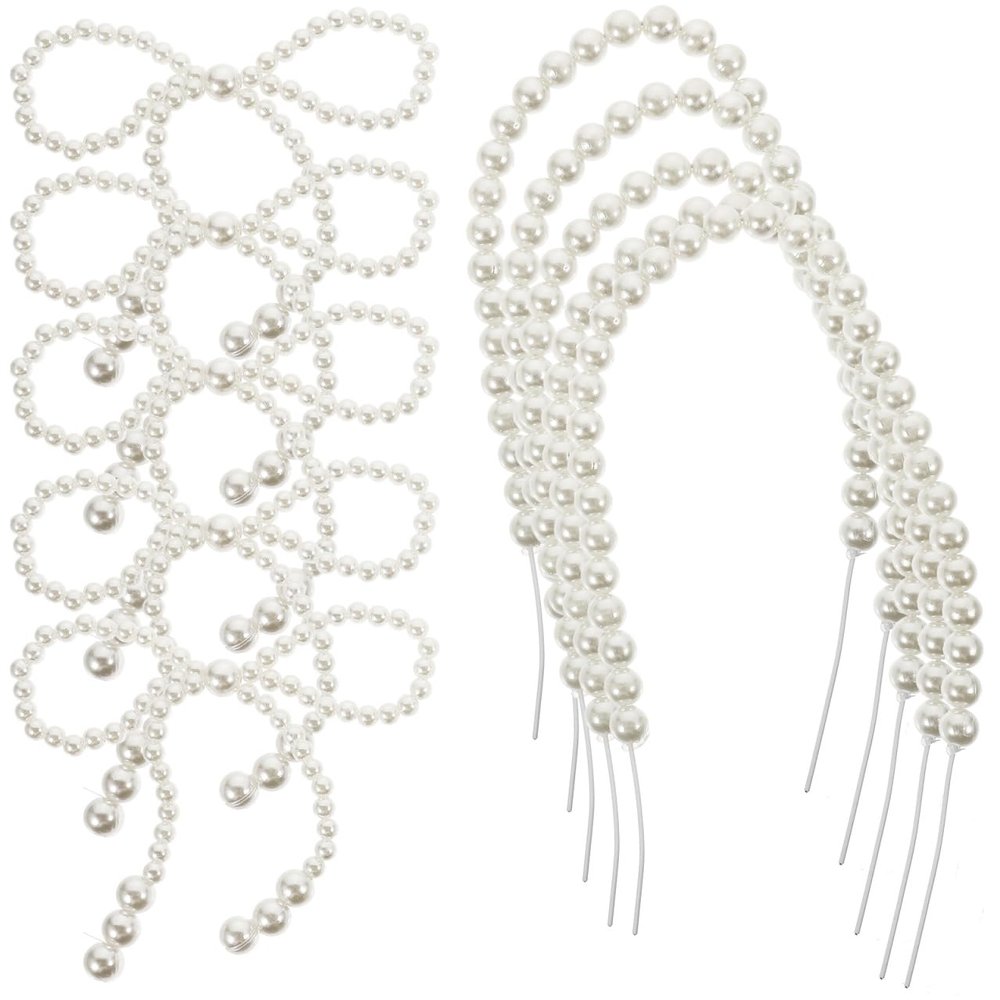 Ciieeo Pearl Bow Cake Decorations 10Pcs Imitation Pearl Cupcake Toppers for Wedding Birthday Party Valentine S Day Dessert Table and Celebration