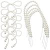 Ciieeo Pearl Bow Cake Decorations 10Pcs Imitation Pearl Cupcake Toppers for Wedding Birthday Party Valentine S Day Dessert Table and Celebration view 1