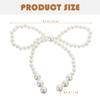 Ciieeo Pearl Bow Cake Decorations 10Pcs Imitation Pearl Cupcake Toppers for Wedding Birthday Party Valentine S Day Dessert Table and Celebration view 3