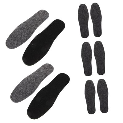 minkissy 5pairs Winter Felt Insoles for Boots Durable Warm and Moisture-Wicking Shoe Cushions for Men and Women for Cold