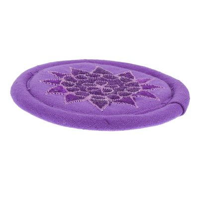 Abaodam Tibetan Singing Bowl Mat with Embroidery Small Cushion for Sound Healing Meditation Beautifully Crafted Pad for Spiritual Practices