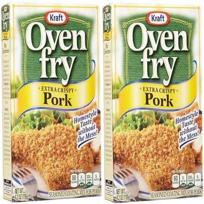 2 Pack - Oven Fry Extra Crispy 4.2oz Seasoned Coating Mix (Pork)