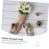 Beaupretty 50pcs Cellophane Flower Wrapping Bags for Bouquets Transparent Florist Supplies for Events Like Valentine Day Christmas and Thanksgiving view 4