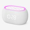 ANJANK White Noise Sound Machine Alarm Clock with Hi-Fi Bluetooth Speaker, 21 Soothing Sounds/7 Night Lights, 0-100% Dimmer/Sleep Timer/Volume Control, Soother for Adults Kids Sleeping, Bedroom, White view 1