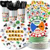 Game Night Party Decorations Set - Vibrant Game Night Themed Plates, Cups, Napkins, and Cutlery for a Memorable Evening - Disposable and Chic Game Night Party Supplies for Birthdays and Gatherings view 1