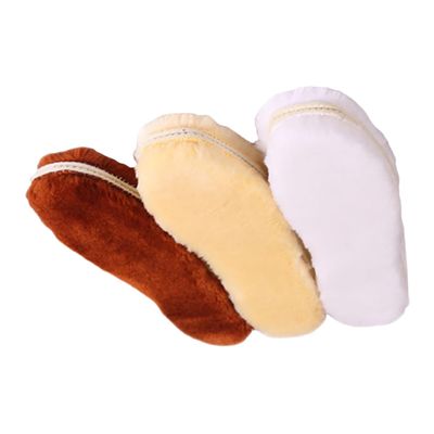 minkissy 3pairs Plush Insoles for Foot Care Thick Warm Shoe Pads Simulation Wool Design Random Colors Essential for Cold