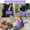 Canboc Carrying Case for Asthma Inhaler, Handheld Spacer for Adults, Mask, Inhaler Spacer Bag with Removable Shoulder Strap, Mesh Pocket fit Medicine or Essentials, Purple (Case Only) view 3