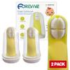 FOREVIVE Finger Toothbrush for Toddlers 1-3,Finger Toddler Toothbrush Age 2-4,Newborns Silicone Toothbrushes,Soft Infant Oral Cleaner with Travel Storage Case, 2 Pcs view 1