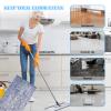 6 Pack Microfiber Dusting Pad Replacement for Bona Family of Mops, Washable & Reusable 18.3 x 6.1 Inch Mop Replacement Pads for Hardwood and Multi-Surface Floors Cleaning Head, Wet/Dry Mop view 4