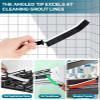 6Pcs Hard Bristle Crevice Cleaning Brush, Multifunctional Premium Crevice Cleaning Tool, Designed for Cleaning Narrow Spaces, Suitable for Toilet, Faucets,Kitchen,Grout, KOSPRIE view 2