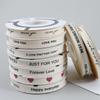 100 Yards/Roll Personalized Twill Contton Ribbon, Custom Logo Cotton Ribbon Wedding Favors Birthday Party New Years Christmas Gifts Accessories For Flowers, Gift Wrap Handmade DIY Sewing Fabric(10mm x view 1