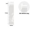 100 Pcs Cellophane Bags, 2x8 Inches Self Sealing Treats Bags, Pretzels Individual Bags, Clear Cellophane Bags for Pretzel Rods Candies Snacks Cookies view 2