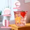 Ziliny 100 Pcs Disposable Stemless Glasses 12oz Crystal Plastic Wine Glasses Clear Classic Pet Cup for Meeting Weddings Birthdays Cocktail Christmas Party Supplies (Pink) view 4