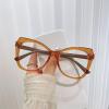 AOOLIA Oversized Cat Eye Reading Glasses for Women, Stylish Blue Light Blocking Computer Reader Anti Eyestrain UV Glare (Orange, 2.25, x) view 4