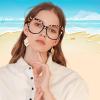 AOOLIA Oversized Cat Eye Reading Glasses for Women, Stylish Blue Light Blocking Computer Reader Anti Eyestrain UV Glare (Yellow/Leopard, 1.75, x) view 4