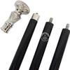 Alpha Nautical Vintage Antique Walking Cane Wooden Walking Stick Silver Brass Handle Knob Gift view 3