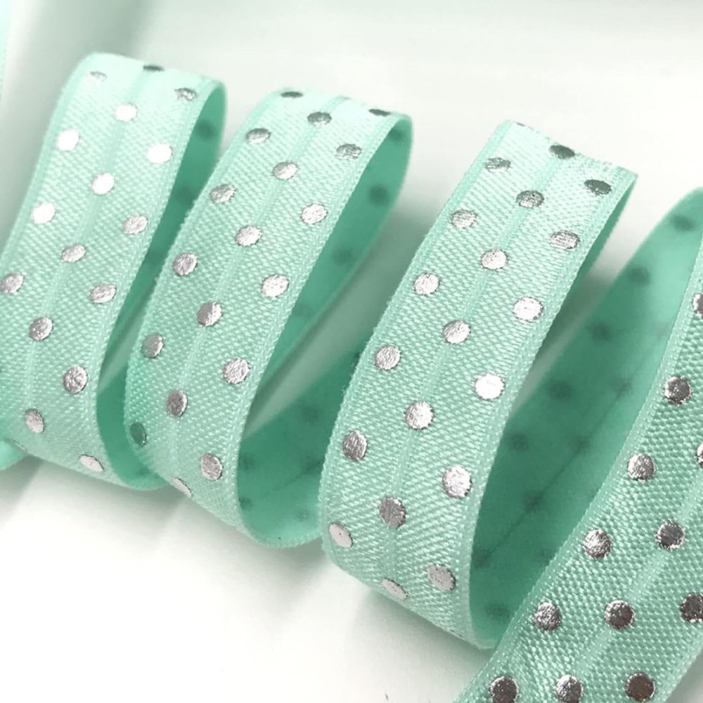 FAZAIQILUO Foil Printed Elastic Spandex Woven Band Sewn Edge Bracelet Clothing Accessories and Decorations