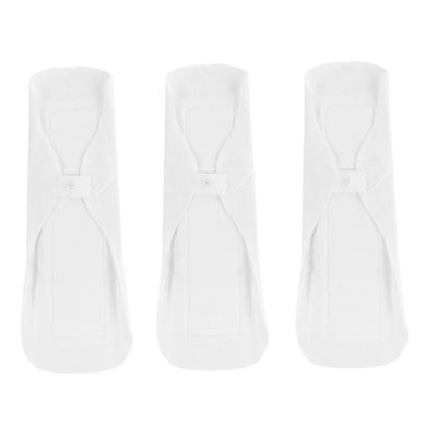 Ipetboom 3pcs Reusable Menstrual Pads Soft Cotton Cloth Sanitary Napkins Snap Closure for Comfortable Daily Use for Travel and Hiking