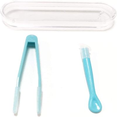 JJLFresheners Blue Contact Applicator,Contact Lens Remover Tool,Inserter+Tweezer with Soft Tip,for Contact Lens Cases Health and Household