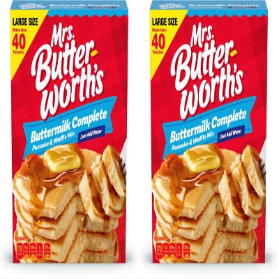 Mrs. Butterworth's Complete Buttermilk Pancake and Waffle Mix, 32 oz (Pack of 2)