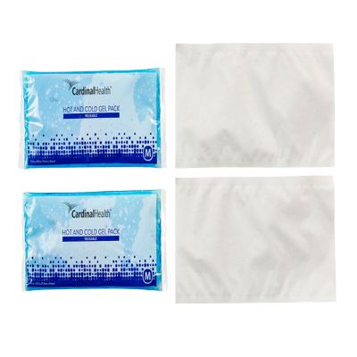 Cardinal Health Reusable Hot/Cold Gel Pack Kit, Medium, 4.5 x 10.5IN, Case of 6
