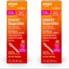 Amazon Basic Care Infants Ibuprofen Oral Suspension, 50 mg/1.25 mL, Berry Flavor Concentrated Drops, Dye-Free, 1 fl oz (Pack of 2) view 1