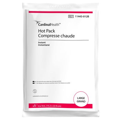 Cardinal Health Instant Hot Pack, Large, 6 x 9IN, Case of 16
