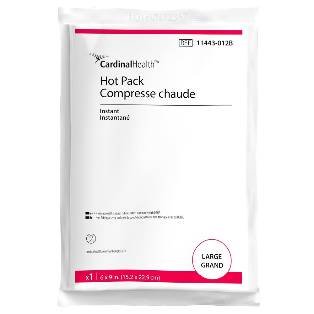 Cardinal Health Instant Hot Pack, Large, 6 x 9IN, Case of 16